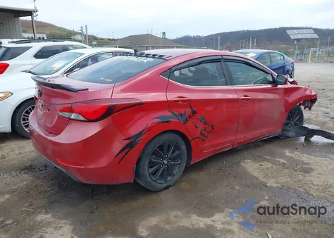 2015 Hyundai Elantra Se z USA, uszkodzony, nr VIN KMHDH4AE9FU414547